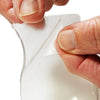 Image of peeling clear silicone scar sheet grid backing
