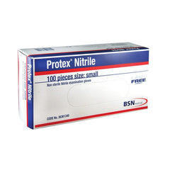 Protex nitrile examination gloves white box of 100