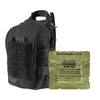 Image of RapidStop medium bleeding control kit in black tactical pouch with QuikClot Combat Gauze haemostatic dressing