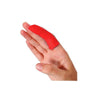 Image of Red perforated watercolours finger splint
