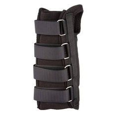 Rolyan d-ring wrist brace black regular length with five d-ring straps