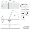 Image of sc treatment table height and backrest movement positions