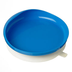 scooper plate with suction base for one handed eating