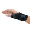 Image of short thermo-form thumb brace with mouldable insert side view