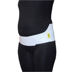 solari narrow pregnancy belt worn low under the belly side view