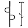 Image of Stander double handle floor to ceiling grab bar in black