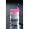 Image of sure grip mug with temperature lid turned pink for hot drink