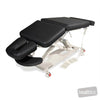 Image of SX ART Deluxe Therapy Table - Three Section, Mid-Lift, 80mm Foam w/Castors in Silex Black silicone (AI colour preview)