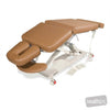 Image of SX ART Deluxe Therapy Table - Three Section, Mid-Lift, 80mm Foam w/Castors in Silex Golden Rod silicone (AI colour preview)