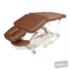 Image of SX ART Deluxe Therapy Table - Three Section, Mid-Lift, 80mm Foam w/Castors in Silex Saddle silicone (AI colour preview)