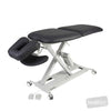 Image of SX Contour Manipulation Table - Two Section, PAR Headpiece & Lift-Up Backrest in Austex Studio+ Black vinyl (AI colour preview)