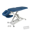 Image of SX Contour Manipulation Table - Two Section, PAR Headpiece & Lift-Up Backrest in Austex Studio+ Galaxy vinyl (AI colour preview)