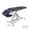 Image of SX Contour Manipulation Table - Two Section, PAR Headpiece & Lift-Up Backrest in Austex Studio+ Navy vinyl (AI colour preview)