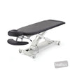 Image of SX Contour Massage Table w/Castors in Austex Studio+ Black vinyl (AI colour preview)