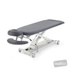 Image of SX Contour Massage Table w/Castors in Austex Studio+ Pewter vinyl (AI colour preview)