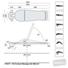 Image of sx contour massage table mid lift movement positions