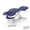 Image of SX Contour Massage Table - Mid-Lift Tail-Lift w/Castors in Austex Studio+ Atlantic vinyl (AI colour preview)