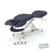 Image of SX Contour Massage Table - Mid-Lift Tail-Lift w/Castors in Austex Studio+ Navy vinyl (AI colour preview)