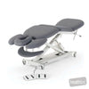 Image of SX Contour Massage Table - Mid-Lift Tail-Lift w/Castors in Austex Studio+ Pewter vinyl (AI colour preview)