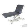 Image of SX GP Examination Table with Electric Backrest & Electric Locking Castors in Austex Studio+ Charcoal vinyl (AI colour preview)