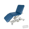 Image of SX GP3 Examination Table - Three Section, Electric Locking Castors in Austex Studio+ Galaxy vinyl (AI colour preview)
