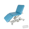 Image of SX GP3 Examination Table - Three Section, Electric Locking Castors in Austex Studio+ Lagoon vinyl (AI colour preview)