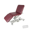 Image of SX GP3 Examination Table - Three Section, Electric Locking Castors in Austex Studio+ Ruby vinyl (AI colour preview)