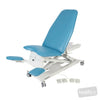 Image of SX Gynae Chair - Electric Backrest in Austex Studio+ Lagoon vinyl (AI colour preview)