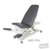 Image of SX Gynae Chair - Manual Backrest in Austex Studio+ Charcoal vinyl (AI colour preview)