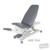 Image of SX Gynae Chair - Manual Backrest in Austex Studio+ Pewter vinyl (AI colour preview)