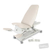Image of SX Gynae Chair - Manual Backrest in Austex Studio+ Snow vinyl (AI colour preview)
