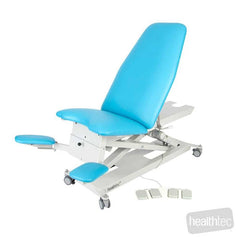 SX gynae chair with electric backrest raised at mid height