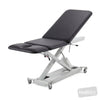 Image of SX Treatment Table - Three Section with Electric Locking Castors in Austex Studio+ Black vinyl (AI colour preview)