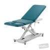 Image of SX Treatment Table - Three Section with Electric Locking Castors in Austex Studio+ Caribbean vinyl (AI colour preview)