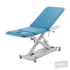 Image of SX Treatment Table - Three Section with Electric Locking Castors in Austex Studio+ Lagoon vinyl (AI colour preview)
