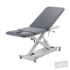 Image of SX Treatment Table - Three Section with Electric Locking Castors in Austex Studio+ Pewter vinyl (AI colour preview)