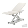 Image of SX Treatment Table - Three Section with Electric Locking Castors in Austex Studio+ Snow vinyl (AI colour preview)