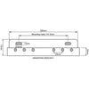 Image of Toilet safety frame mounting bracket dimensions diagram