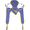 Image of Toileting sling with keyhole clips and waist belt, inside view
