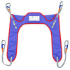Image of Toileting sling with no head support and loop attachments, small size with red binding