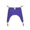 Image of Universal hoist sling in polyester with keyhole clips and no head support, laid flat