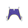 Image of Universal hoist sling in polyester with loop attachments and no head support, laid flat