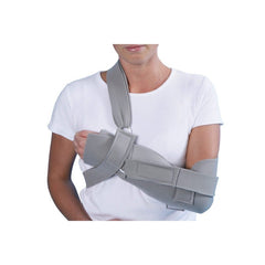 Vulkan pro sling shoulder immobiliser grey worn on the arm