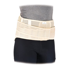 vulkan sacro lumbar brace with removable pad beige back support worn on waist