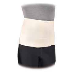 vulkan tri panel abdominal binder worn around the waist front view