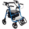 Image of Walker wheelchair combo set up in transit chair mode with the footrest flipped down