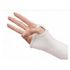 Image of White curadrape thermoplastic splint on the hand
