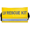 Image of Yellow Aero Healthcare REGULATOR low voltage rescue kit bag with reflective LV Rescue Kit wording, front view