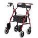 2-in-1 Walker Transport Chair Combination Red