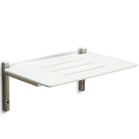 CAREQUIP Durable Stainless Steel Drop Down Shower Seat 600mm Length
